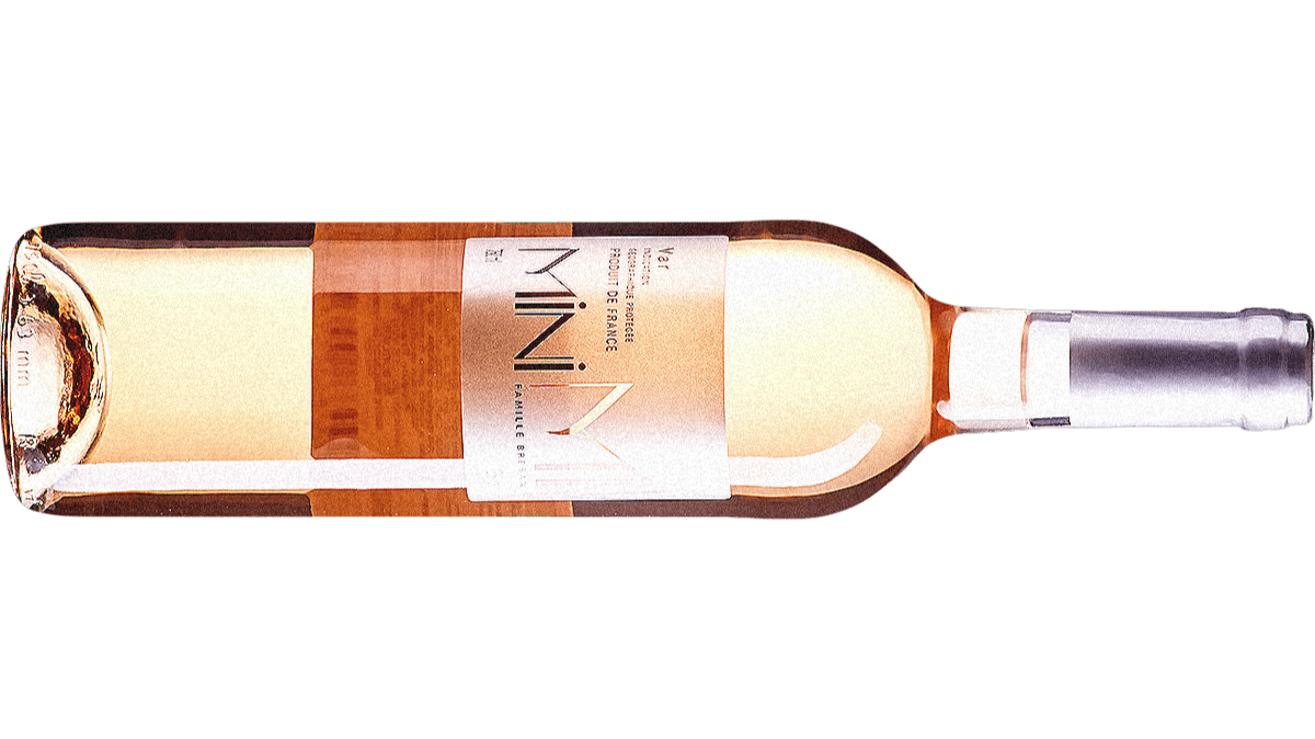 bouteille de rosé minimi de la famille bréban